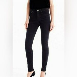 J. Crew Women's Black Matchstick Corduroy Pants 32R. NWT